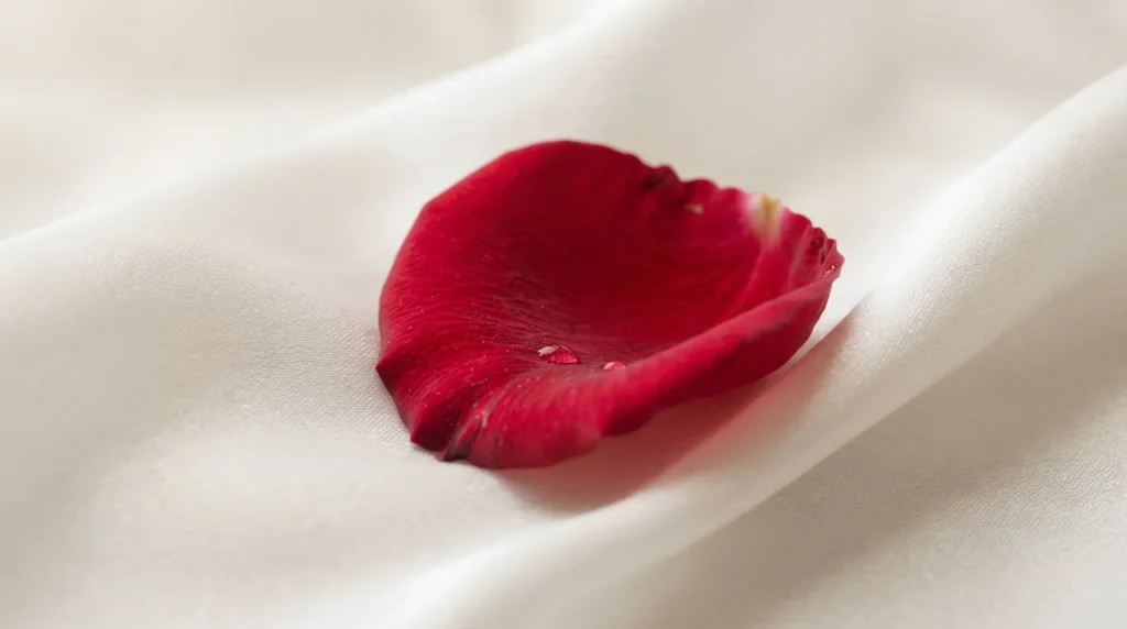 similes for blushing